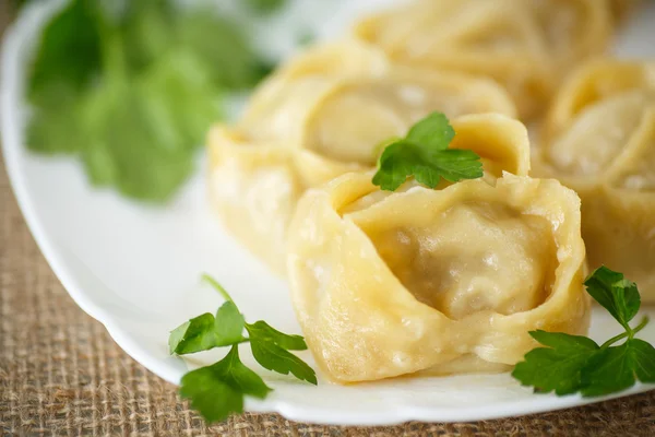 Boiled manti — Stock Photo, Image