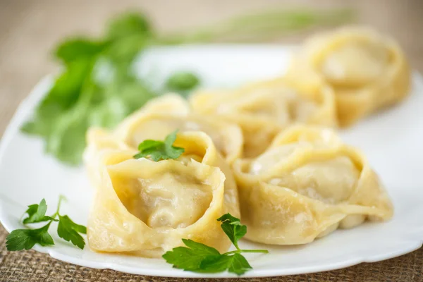 Boiled manti — Stock Photo, Image