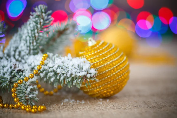 Arbre de Noël avec ornements — Photo