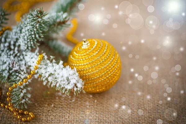 Christmas tree with ornaments — Stock Photo, Image