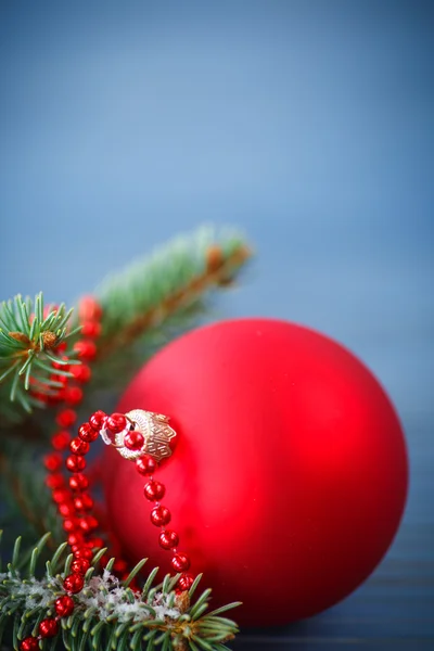 Christmas tree with ornaments — Stock Photo, Image