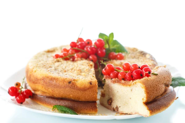 Budín de cuajada dulce con bayas — Foto de Stock