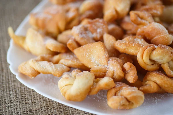 Sweet pastry deep fried and sprinkled — Stock Photo, Image