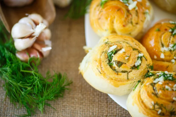 Rollos de ajo — Foto de Stock