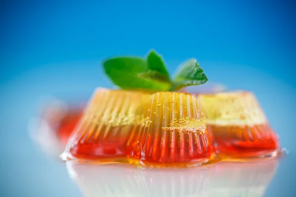 Colorful fruit jelly — Stock Photo, Image