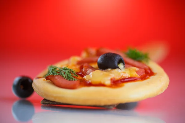 Mini-Pizza — Stockfoto