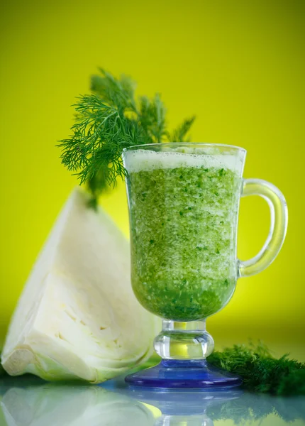 Vegetable smoothie cabbage — Stock Photo, Image