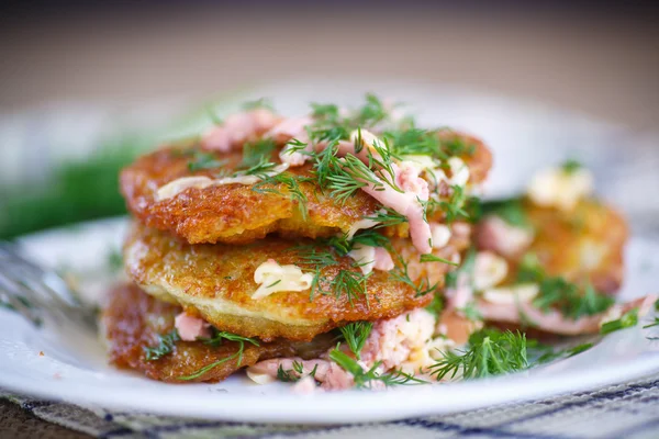 Fried potato pancakes — Stock Photo, Image