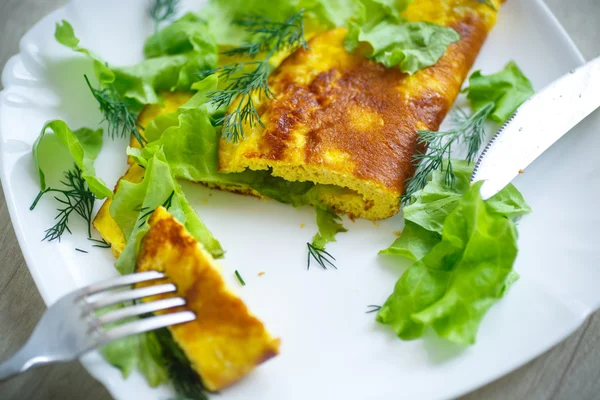Rostad omelett — Stockfoto