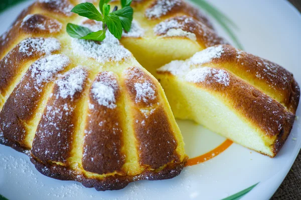 Cottage cheese casserole — Stock Photo, Image