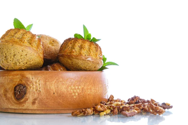 Ořechové muffiny — Stock fotografie