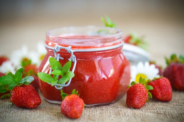 Strawberry jam — Stock Photo, Image