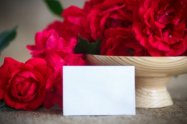 Piękny bukiet czerwonych róż — Zdjęcie stockowe