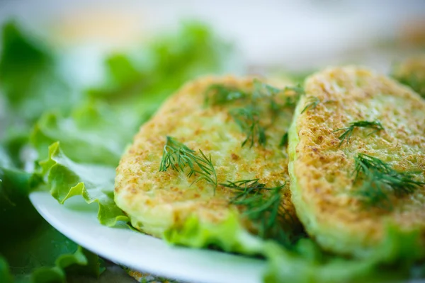 Zucchini fritters — Stock Photo, Image