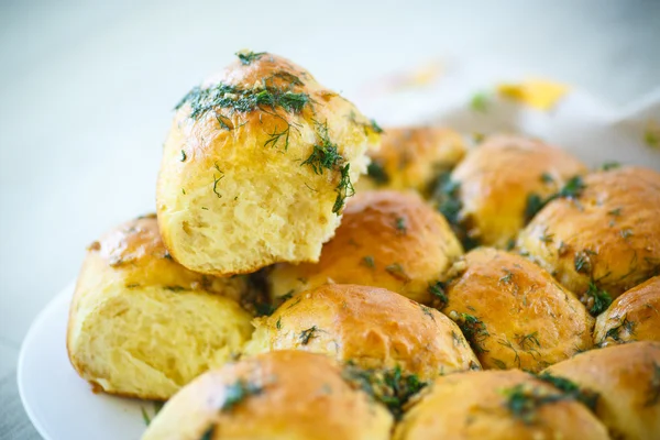 Rollos de ajo — Foto de Stock