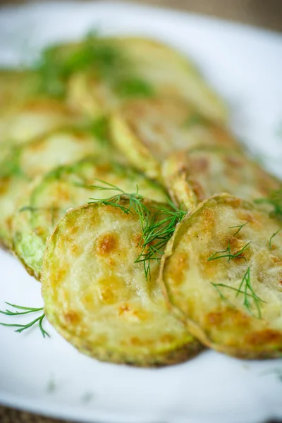 Stekt zucchini — Stockfoto