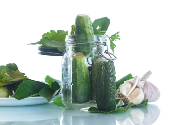 Salted cucumber — Stock Photo, Image