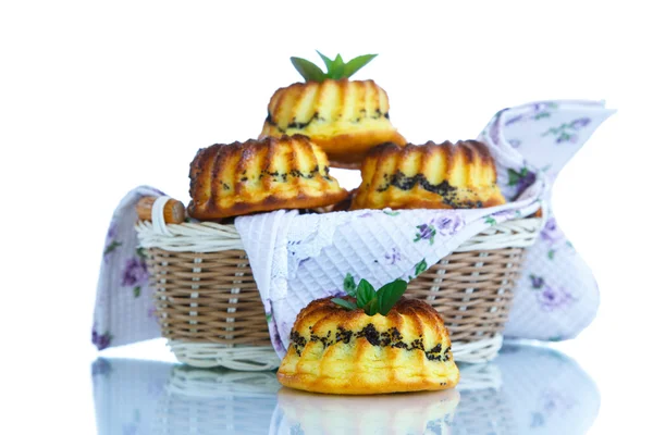 Poppy doldurma peynirli kek — Stok fotoğraf