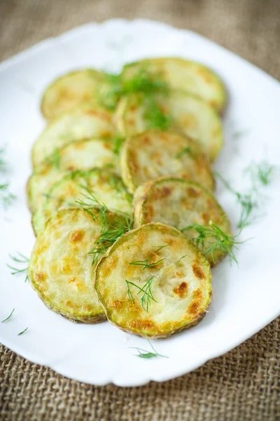 Fried zucchini — Stock Photo, Image