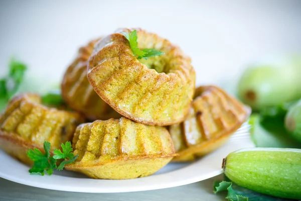 Muffins de abobrinha — Fotografia de Stock