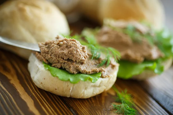 Pate with bread — Stock Photo, Image