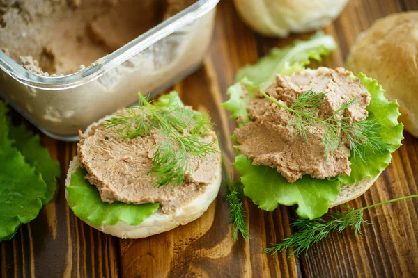 Pate with bread — Stock Photo, Image