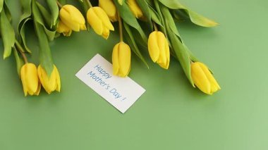 bahar çiçekli sarı laleler çok az zarif bir arkaplan..