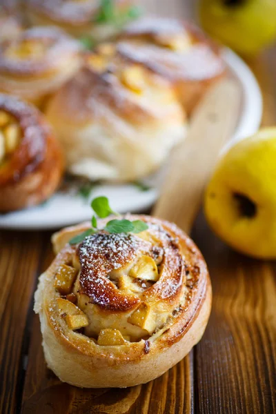 Sweet rolls with quince — Stock Photo, Image