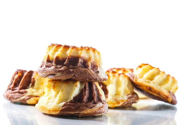 Curd sweet chocolate muffins — Stock Photo, Image