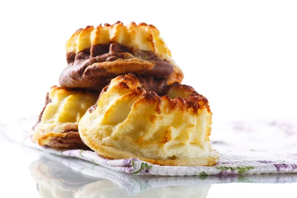 Curd sweet chocolate muffins — Stock Photo, Image