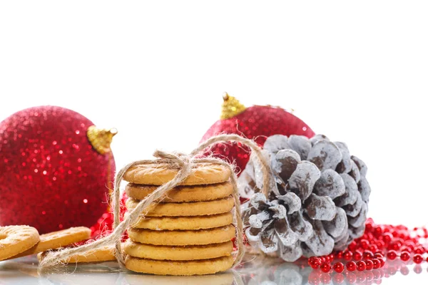 Biscuits de Noël et décoration — Photo