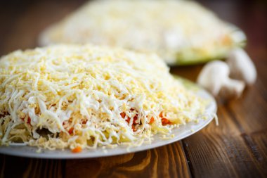 sebze salata katmanlı