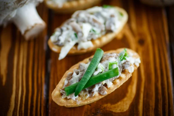 Tartaletas con relleno de setas —  Fotos de Stock