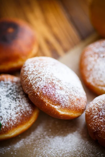 Fried donuts with quince inside — Stock Photo, Image