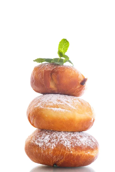 Gebakken donuts met kweepeer binnen — Stockfoto