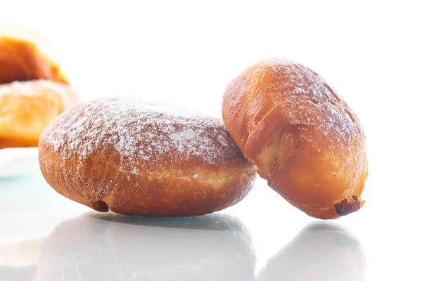 Gebratene Donuts mit Quitten innen — Stockfoto