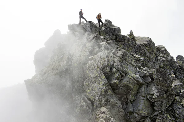 Picco di pericolo di montagna — Foto Stock