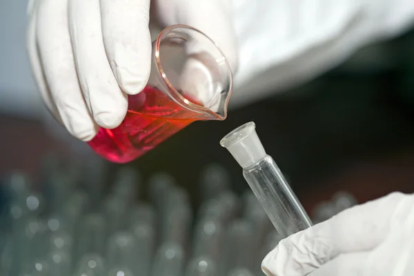 Taking semple in the lab — Stock Photo, Image