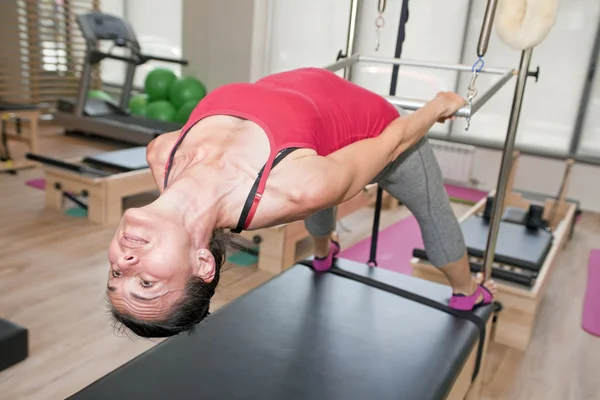 Pilates menina — Fotografia de Stock