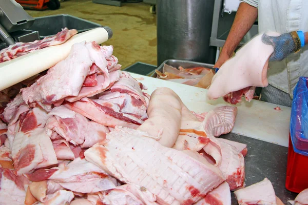 Indústria da carne — Fotografia de Stock