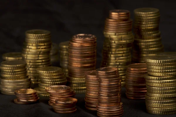 Monedas apiladas — Foto de Stock