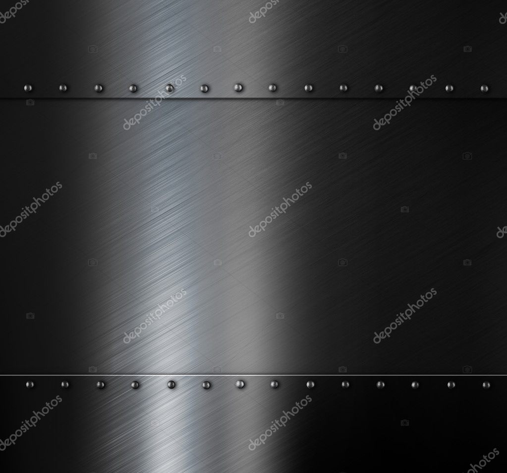 Brushed metal background with rivets ⬇ Stock Photo, Image by © Andrey ...