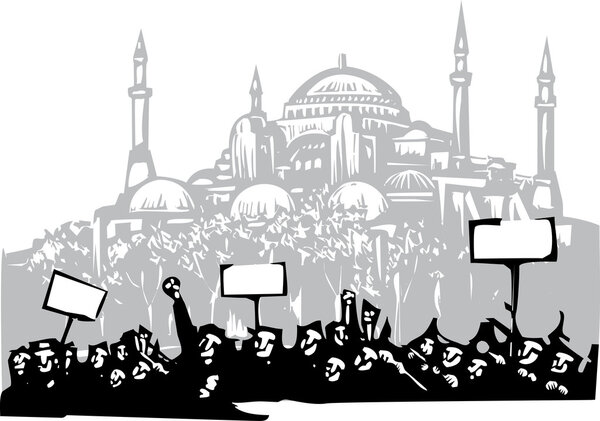 Акция протеста в Стамбуле
