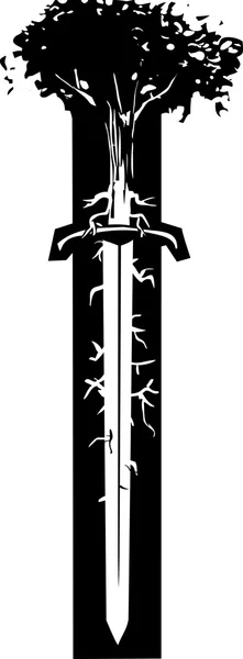 Arbre à épée — Image vectorielle