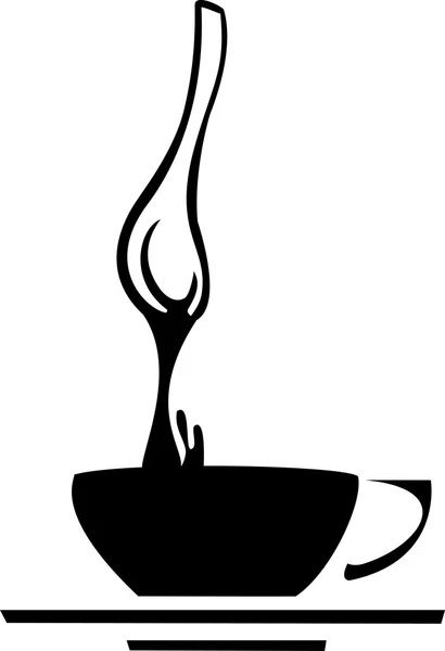 Cuchara de café — Vector de stock