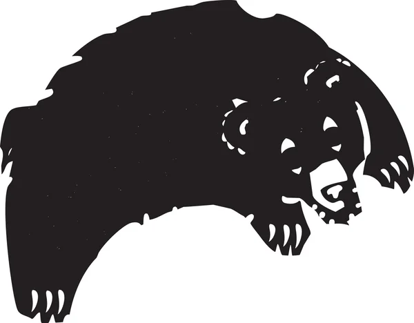 Urso saltador — Vetor de Stock