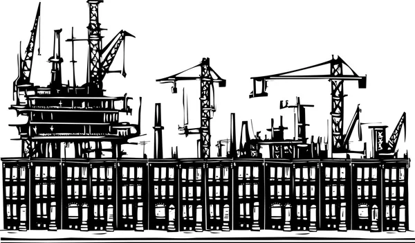 Ciudad industrial — Archivo Imágenes Vectoriales