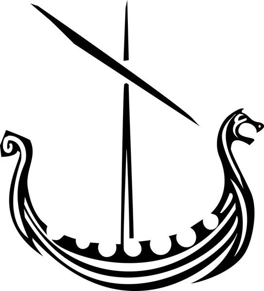 Vikingschip — Stockvector