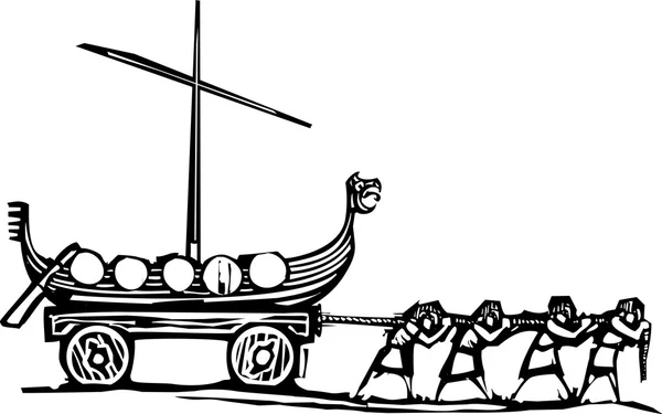 Viking slaven — Stockvector