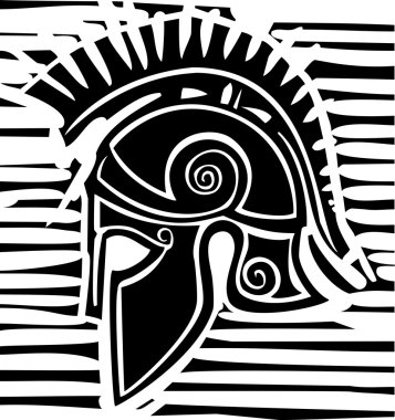 Hoplite Greek Helmet Profile clipart